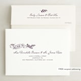 "Slated Forever" - Save the Dates in Plum by GeekInk Design - FREE Recipient Addressing
