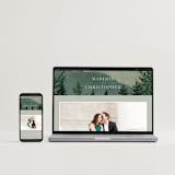 "The Forest" - Save the Dates in Jade by Elly - FREE Wedding Website