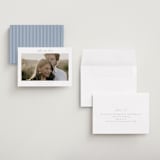 "Modern Air" - Save the Dates in Dusty Blue by Stacey Meacham - Assembled