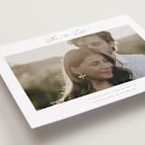 "Modern Air" - Save the Dates in Dusty Blue by Stacey Meacham - Detail