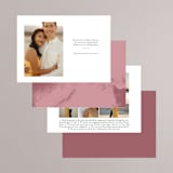 "Classic Touch" - Save the Dates in Pearl by Oscar and Emma - Karly Depew - Back of Card Options