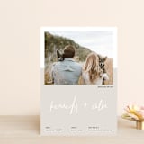 "colorblock script" - Save the Dates in Latte by carla san roman - Front