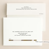 "colorblock script" - Save the Dates in Latte by carla san roman - FREE Recipient Addressing