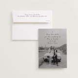 "Noted" - Save the Dates in Noir by Olivia Raufman - Save the Date with Envelope