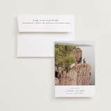 "Composition" - Save the Dates in Snow by Kaydi Bishop - Save the Date with Envelope