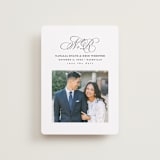 "Elegant Initials" - Save the Dates in Newspaper by Lea Delaveris - Front