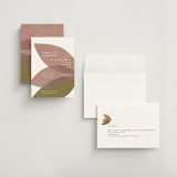 "Mod Collage" - Save the Dates in Dusty Rose by Carrie Moradi - Assembled
