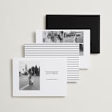 "Framed Minimalist" - Save the Dates in Silk by Kelly Schmidt - Back of Card Options