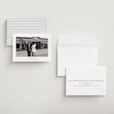 "Framed Minimalist" - Save the Dates in Silk by Kelly Schmidt - Assembled