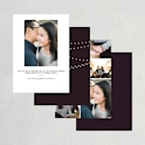 "Midnight Vineyard" - Save the Dates in Eggplant by Design Lotus - Back of Card Options