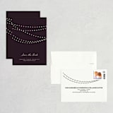 "Midnight Vineyard" - Save the Dates in Eggplant by Design Lotus - Assembled