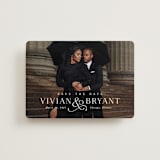 "And here we are" - Save the Dates in Marble by Lea Delaveris - Front