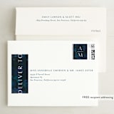"midnight lake" - Save the Dates in Navy by Erin L. Wilson - FREE Recipient Addressing