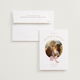"Ruban en Fleur" - Save the Dates in Rose by Itsy Belle Studio - Save the Date with Envelope
