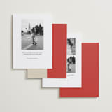 "Bold Cheers" - Save the Dates in Tomato by Sydney Kay - Back of Card Options