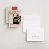 "Bold Cheers" - Save the Dates in Tomato by Sydney Kay - Assembled