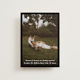 "Black Border" - Save the Dates in Coal by Becky Nimoy - Front