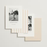 "awning stripe" - Save the Dates in Peach by Sara Hicks Malone - Back of Card Options