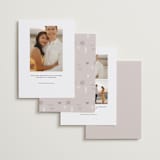"Original Plan" - Save the Dates in Nude by Hudson meet Rose - Back of Card Options