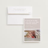 "Original Plan" - Save the Dates in Nude by Hudson meet Rose - Save the Date with Envelope