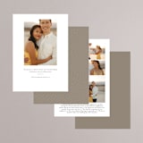 "Slant" - Save the Dates in Snow by Michelle Taylor - Back of Card Options
