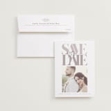 "Serifs" - Save the Dates in Stone by GeekInk Design - Save the Date with Envelope