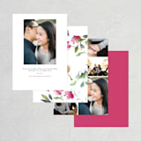 "Spring Wildflowers" - Save the Dates in Floral by Mere Paper - Back of Card Options