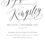 "Nothing Compares To You" - Save the Dates in Cream by Design Lotus - Detail