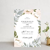 "Peony Floral Frame" - Save the Dates in Cornflower by Alethea and Ruth - Front