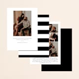 "Modern Love" - Save the Dates in Charcoal by ASQ Studio - Back of Card Options