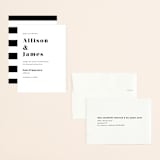 "Modern Love" - Save the Dates in Charcoal by ASQ Studio - Assembled