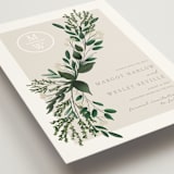 "Watermark" - Save the Dates in Taupe by Kaydi Bishop - Detail
