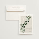 "Watermark" - Save the Dates in Taupe by Kaydi Bishop - Save the Date with Envelope