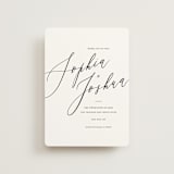 "Crescendo" - Save the Dates in Snow by Griffinbell Paper Co. - Front