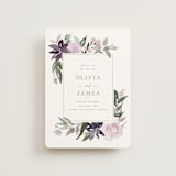 "Garden Stroll" - Save the Dates in Lilac by Creo Study - Front