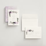 "Garden Stroll" - Save the Dates in Lilac by Creo Study - Assembled