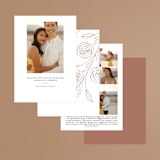 "Celebrate" - Save the Dates in Powder by Brittany Braithwaite - Back of Card Options