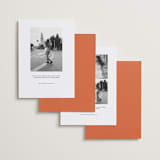 "Modern Outline" - Save the Dates in Hibiscus by Stephanie Heinrich Godbout - Back of Card Options