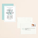 "Wed in Type" - Save the Dates in Sky by Ariel Rutland - Assembled