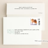 "Wed in Type" - Save the Dates in Sky by Ariel Rutland - FREE Recipient Addressing
