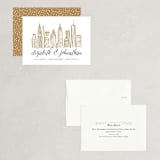 "Skyline - New York City" - Save the Dates in Gold Coast by Abby Munn - Assembled
