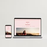 "News!" - Save the Dates in Strawberry by Claudia Orengo - FREE Wedding Website