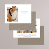 "Slant" - Save the Dates in Snow by Michelle Taylor - Back of Card Options