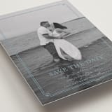 "Fleur Corner" - Save the Dates in French Blue by Carolyn MacLaren - Detail