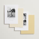 "Curved Frame" - Save the Dates in Citrine by Emily Betts - Back of Card Options