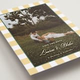 "Curved Frame" - Save the Dates in Citrine by Emily Betts - Detail