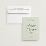 "Swoon" - Save the Dates in Lemongrass by Sam Dubeau - Save the Date with Envelope