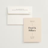 "No us without you" - Save the Dates in Ivory by Pati Cascino - Save the Date with Envelope