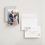 "Let's I Do This Photo" - Save the Dates in Snow by Ellis - Assembled