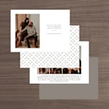 "Field" - Save the Dates in Umber by Megan Davis - Back of Card Options